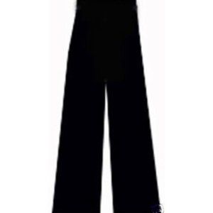 Body Wrappers 6399 Women's Size Small (4-6) Black Crushed Velvet Jazz Pants